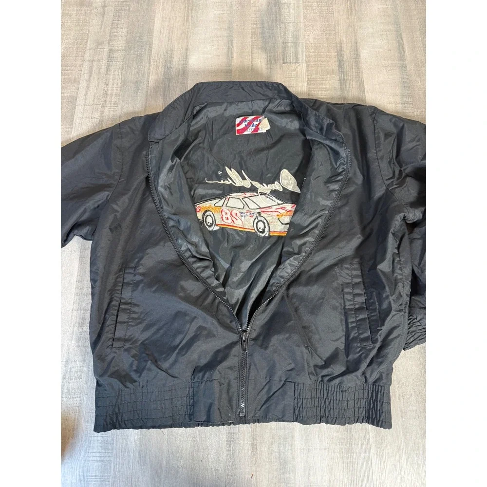 Vintage Davey Allison Texaco Havoline Racing Jacket Black Mens Large USA Made